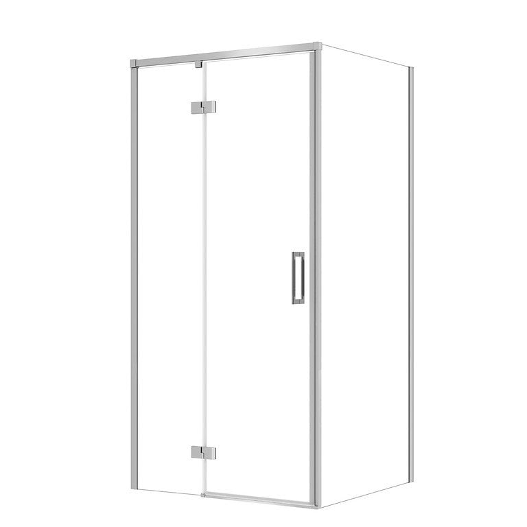 Kabina prysznicowa Cersanit Larga 100x80x195 prostokątna lewa chrom transparentne S601-314