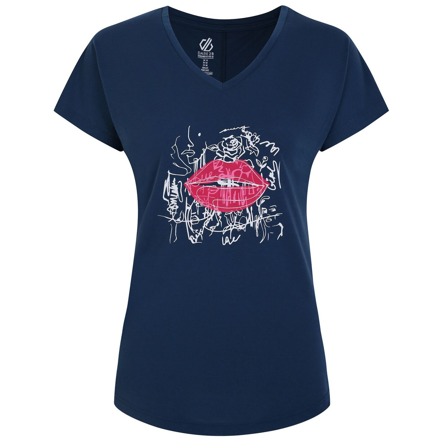 Koszulka damska Dare 2b Calm Tee Rozmiar: XS / Kolor: ciemnoniebieski