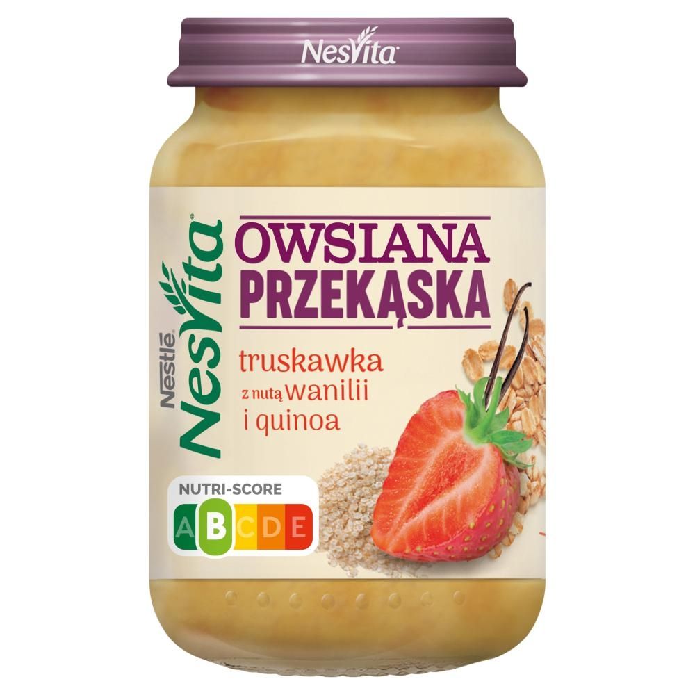 NesVita Owsiana przekąska truskawka z nutą wanilii i quinoa 190 g