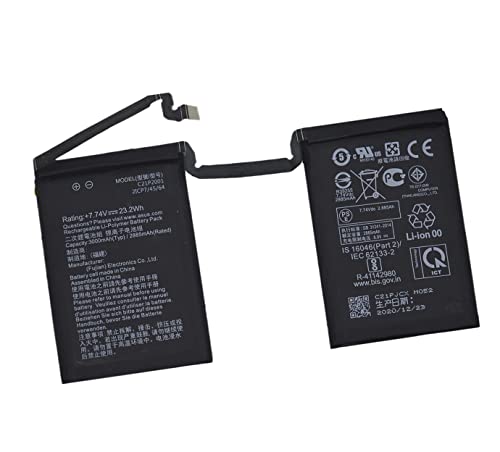 'C21P2001 23.2Wh Dla ROG5 Phone5 I005DA, TU, Stal nierdzewna, Bez klejnotu