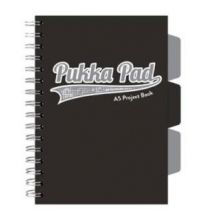 Kołozeszyt Pukka Pad A5 Project Book Black & Grey czarny kratka