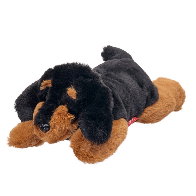 Maskotka Pies Jamnik leżący 35 cm Beppe