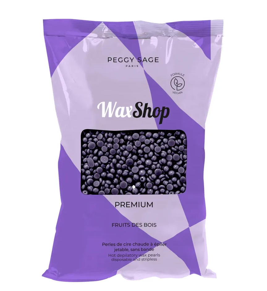 Peggy Sage, perełki wosku do depilacji na gorąco dla skóry wrażliwej, czerwone owoce, 800g