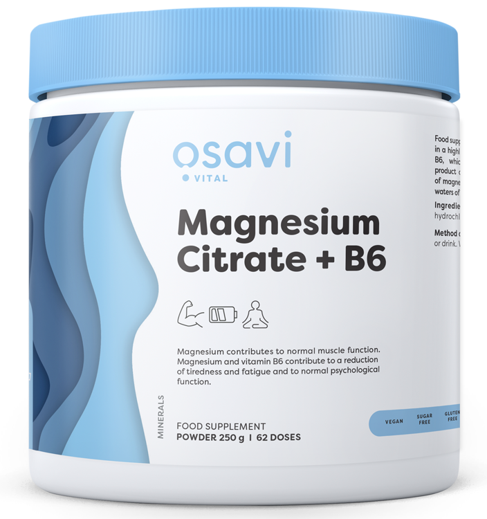 Osavi Cytrynian magnezu + B6, 250 g