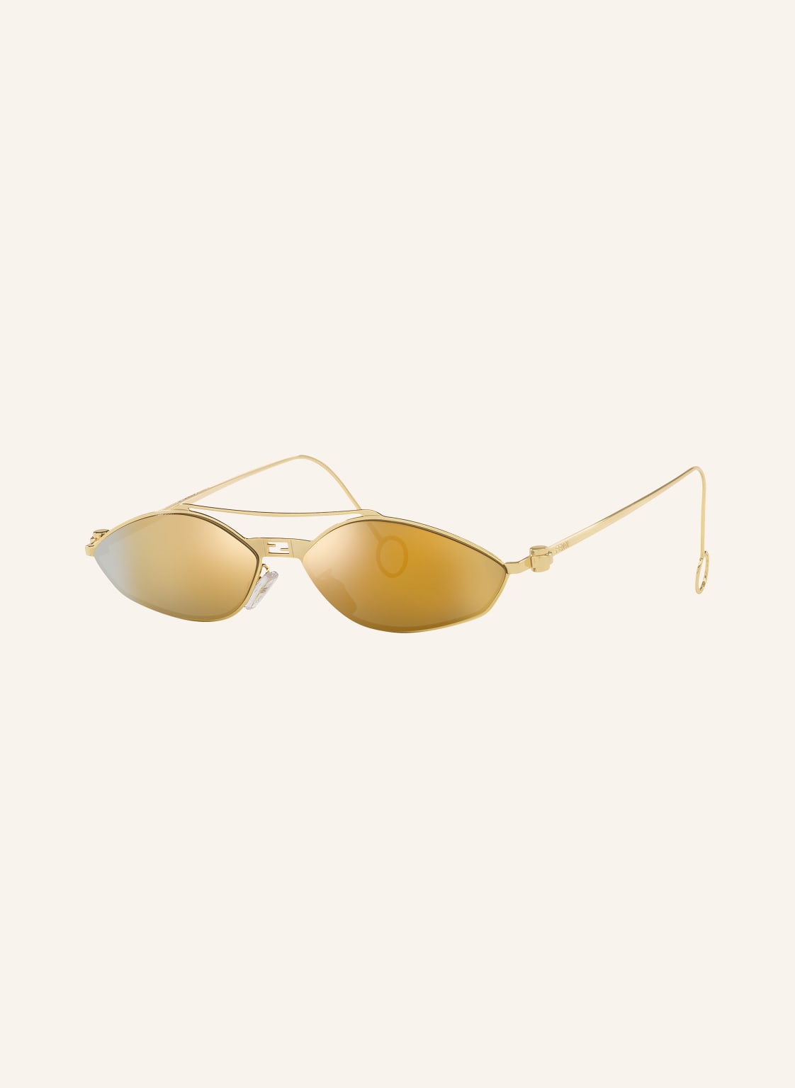 Fendi Okulary Przeciwsłoneczne fn000734 Baguette gold