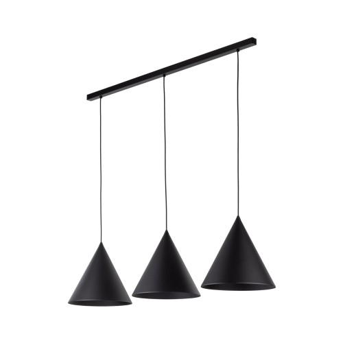 CONO BLACK LAMPA WISZĄCA 3 L LISTWA