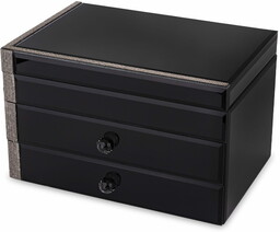 Szkatułka na biżuterię szklana pudełko glamour 16,5x27x19 169286