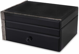 Szkatułka na biżuterię szklana pudełko glamour 11x22x17 169285