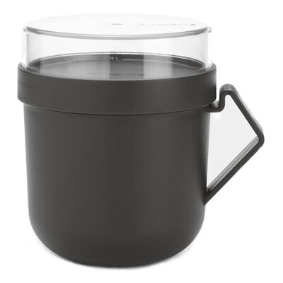 Brabantia 203824 - kubek na zupę make   take - 0,6l - dark grey kod: 20 38 24