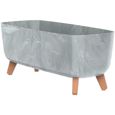 Doniczka Na Nóżkach Gracia Case Beton-Effect Szara