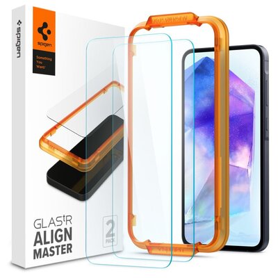Szkło hartowane Spigen Alm Glas.tR 2-pack do Samsung Galaxy A55 5G Clear