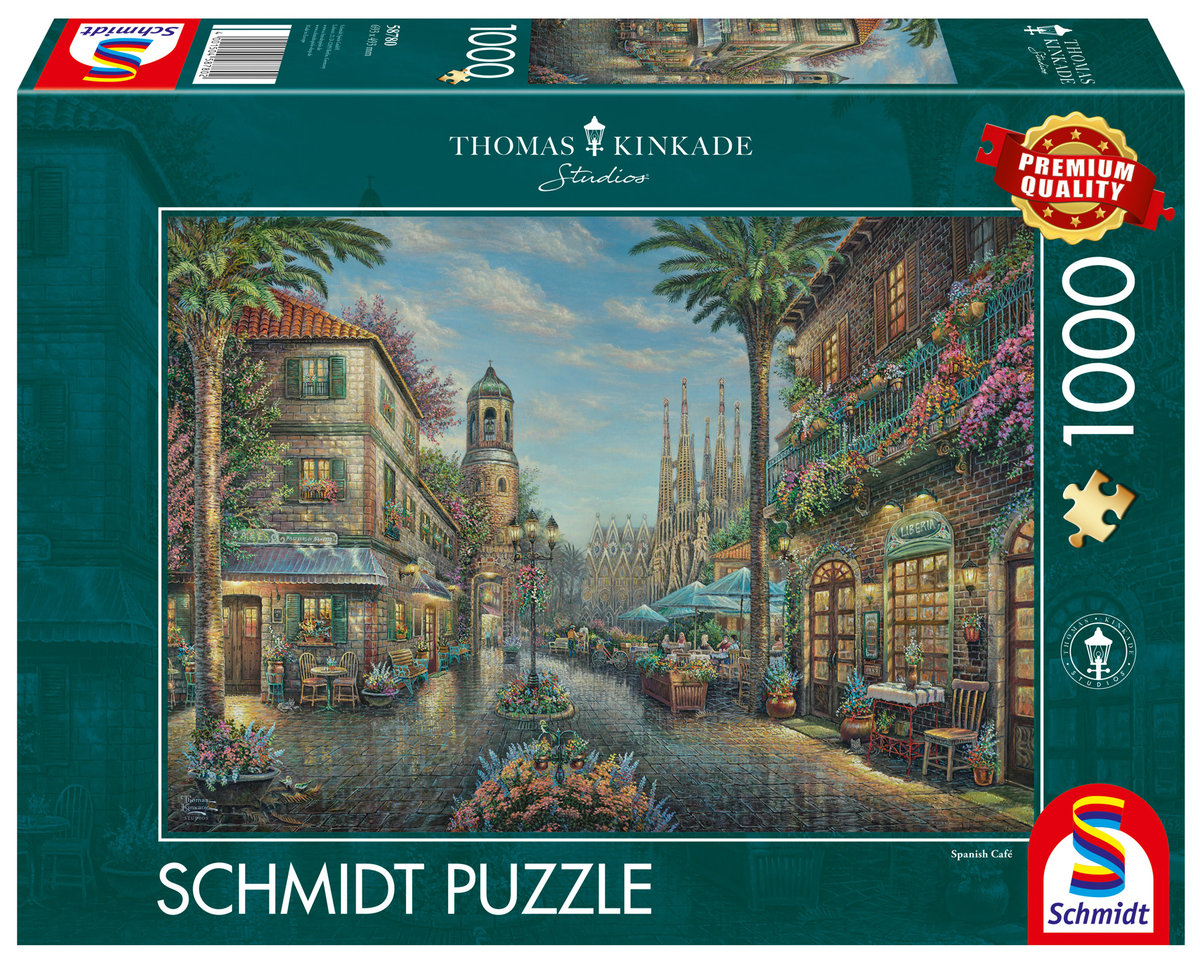Puzzle, THOMAS KINKADE Hiszpańska uliczka, 1000 el.