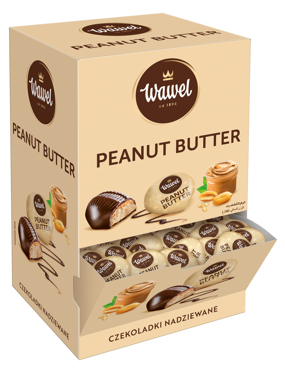 Czekoladki nadziewane Peanut Butter Wawel kieszonka 2,4kg