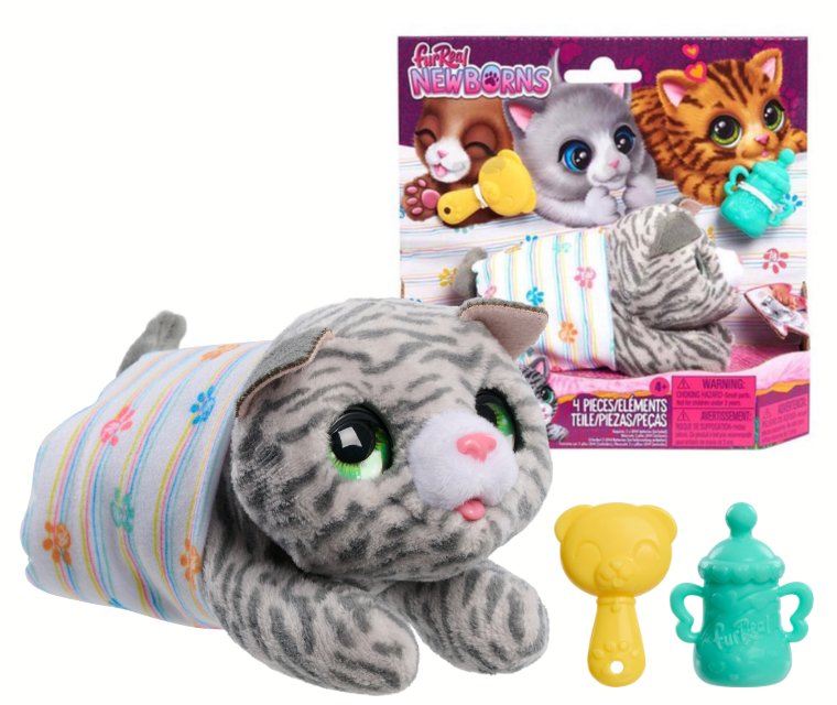 FURREAL NEWBORNS Interaktywny KOTEK + Akcesoria