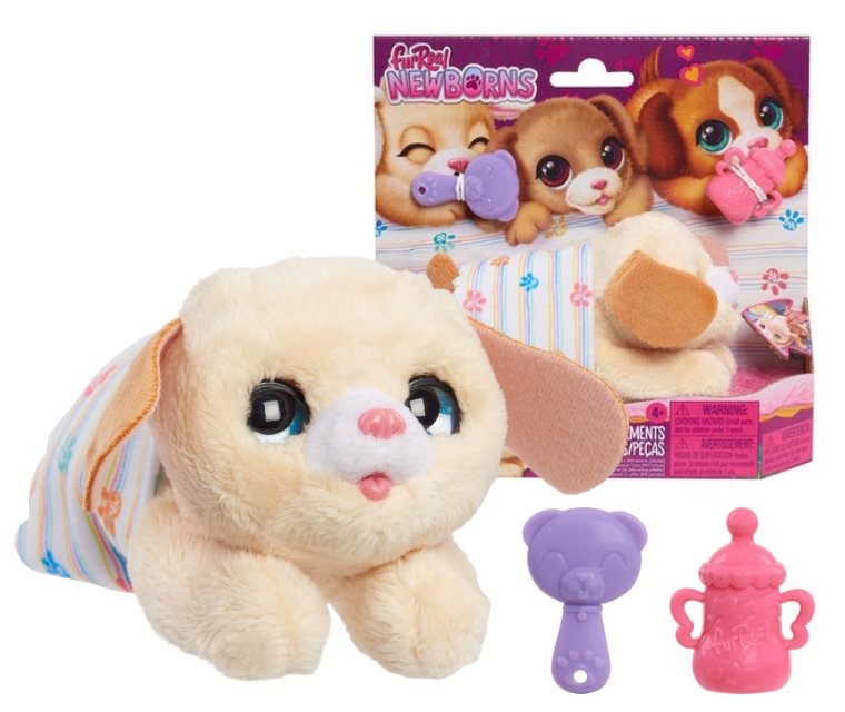 FURREAL NEWBORNS Interaktywny PIESEK + Akcesoria