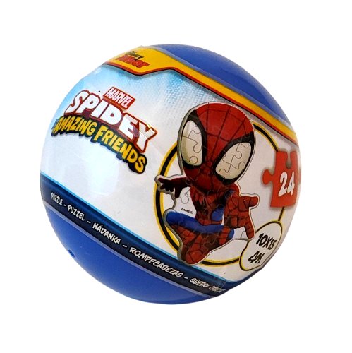 Mini puzzle w kuli. Marvel Spidey Amazing Friends 10x15 cm