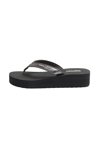 ESPRIT Damskie japonki plażowe, 015 Gunmetal, 38 EU, 015 Gunmetal, 38 EU