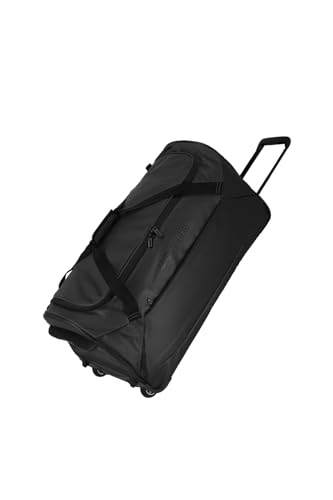 travelite Basics torba podróżna na kółkach z wodoodpornego materiału, miękka torba na kółkach z dużą komorą główną, 71 cm, 97 litrów, czarny, Rollenreisetasche 71 cm, Torba podróżna na kółkach z
