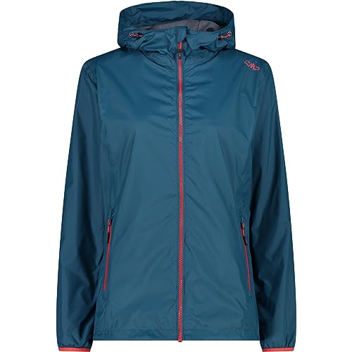 CMP Damska Kurtka Deszczowa Z Kapturem Stała Kurtka Damska Deszczowa