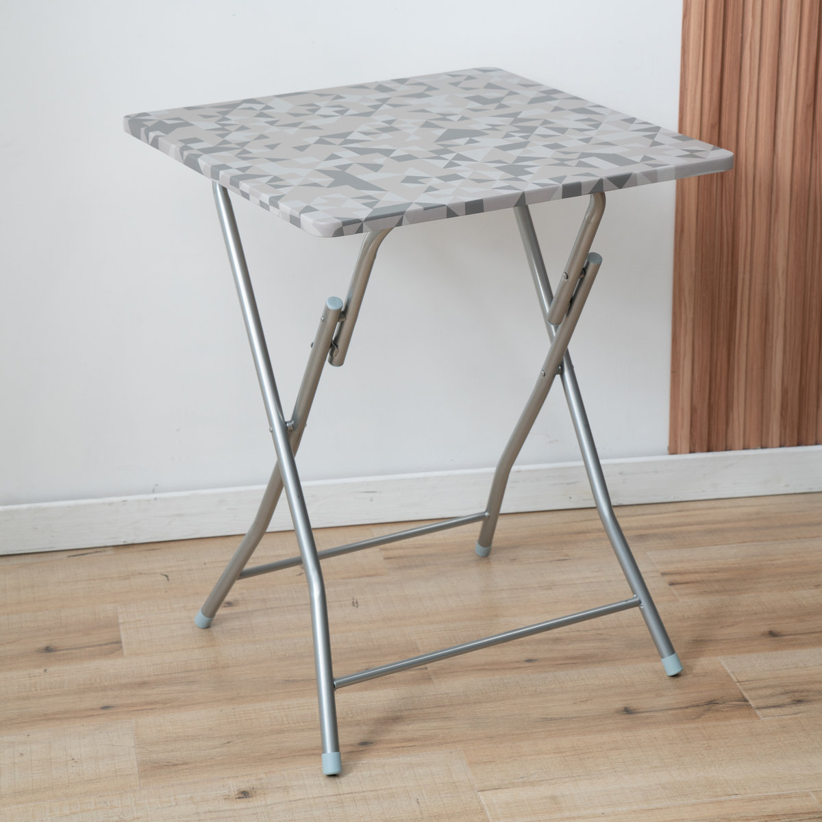 Stolik turystyczny Flower Silver 60 x 60 cm PATIO