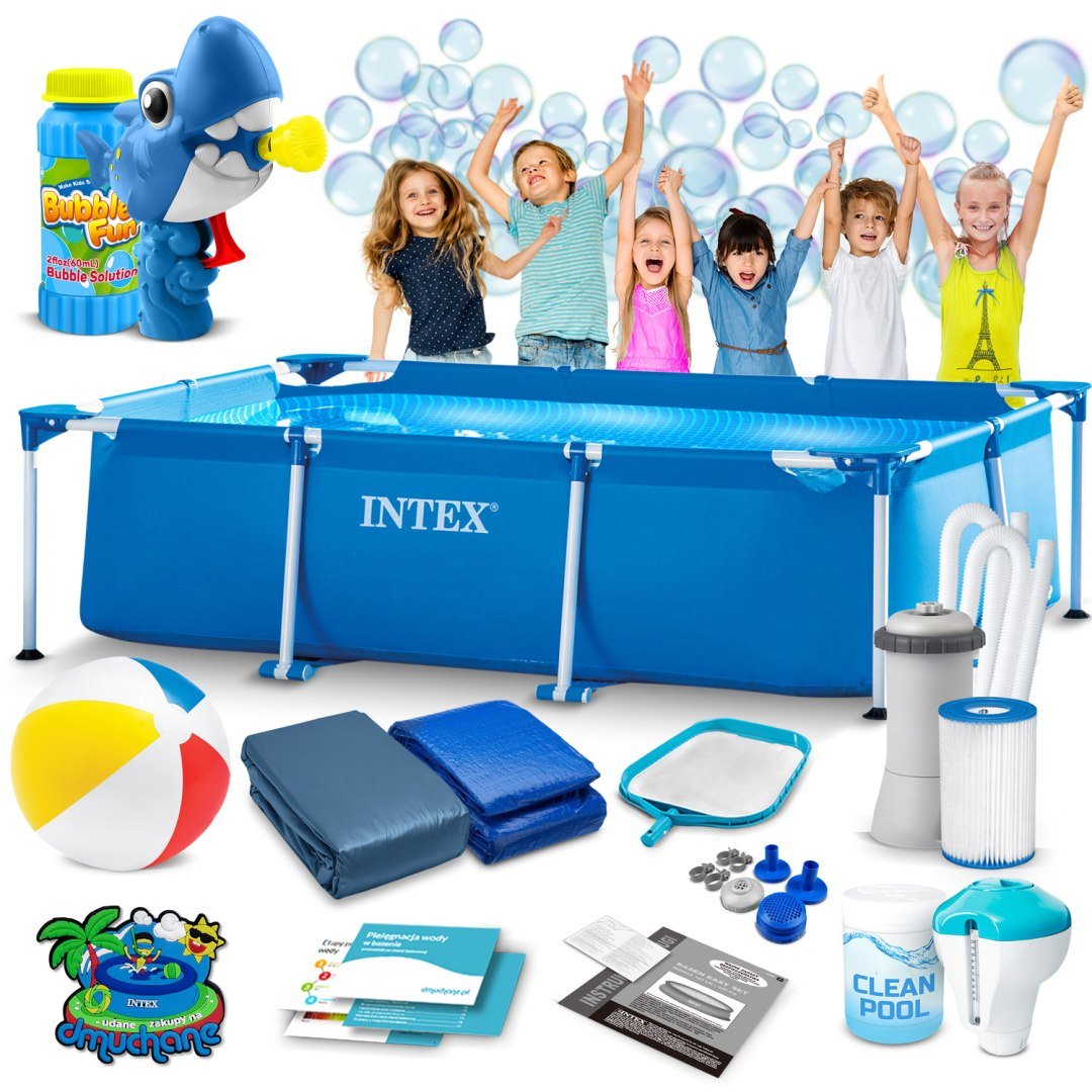 Basen ogrodowy stelażowy INTEX 28272 300x200x75 cm 16w1 zestaw
