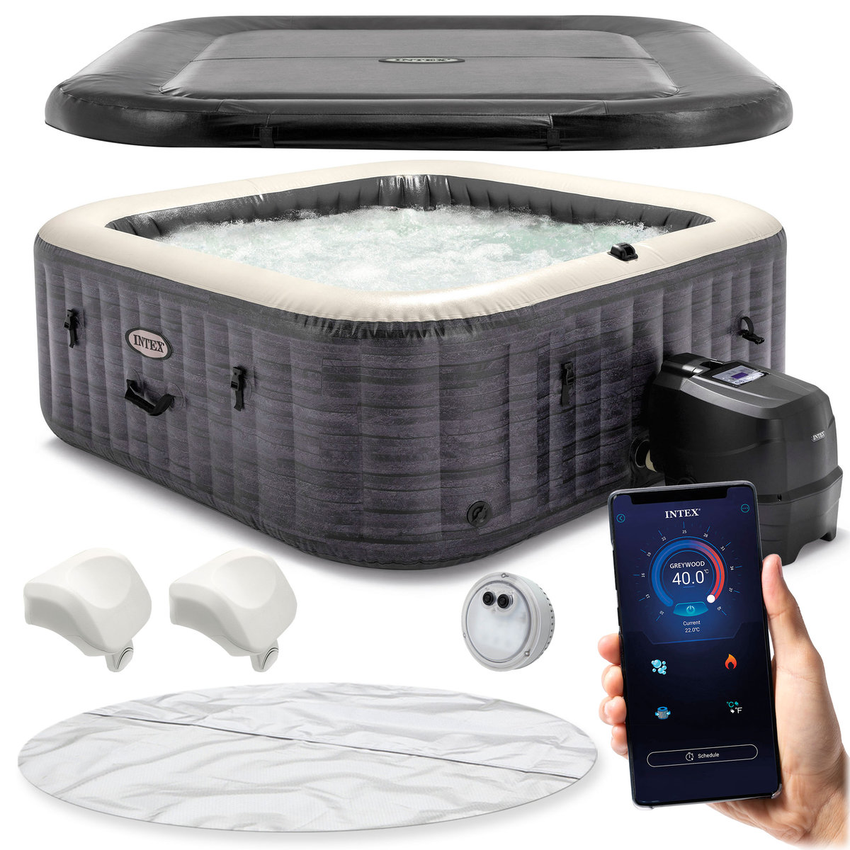 Spa dmuchane basen Intex 6os. Hydromasaż 28452 LED