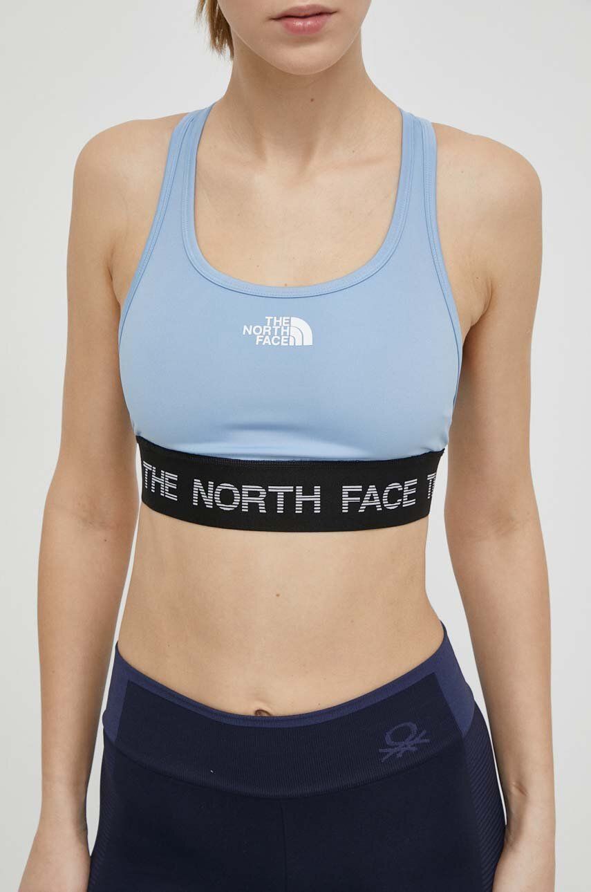 The North Face biustonosz sportowy Tech kolor niebieski NF0A87JXQEO1