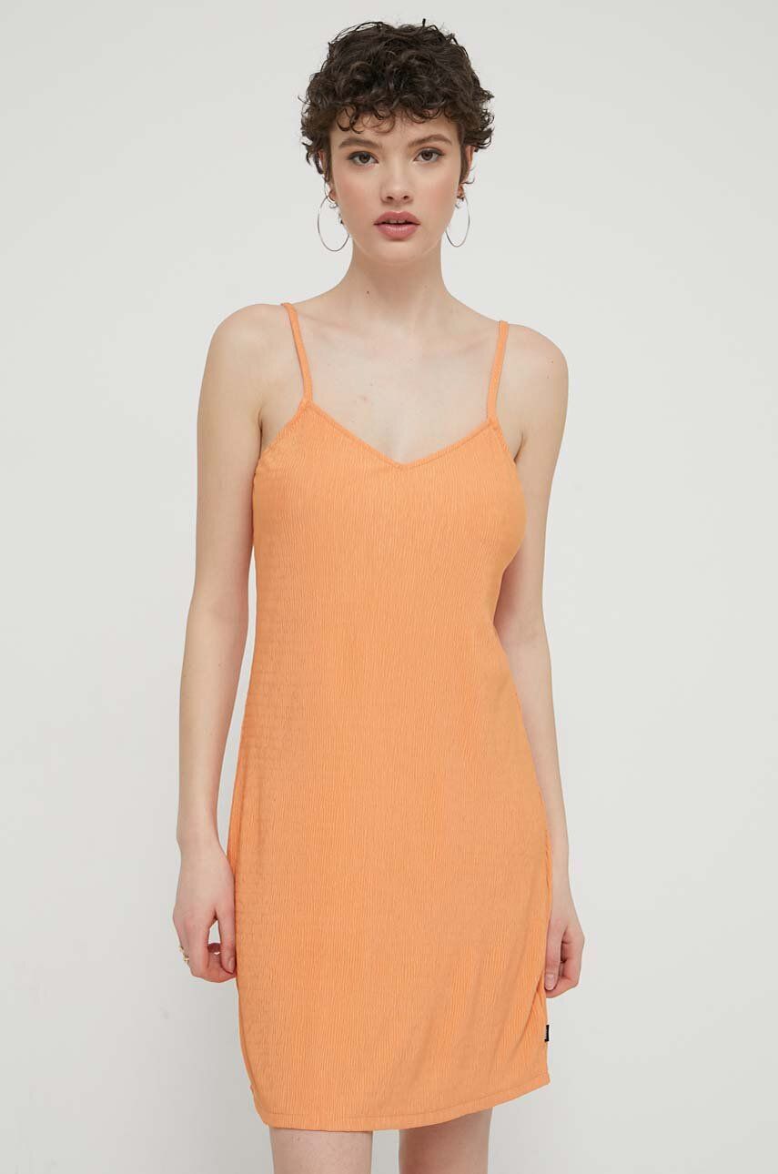 Vans sukienka kolor pomarańczowy mini prosta