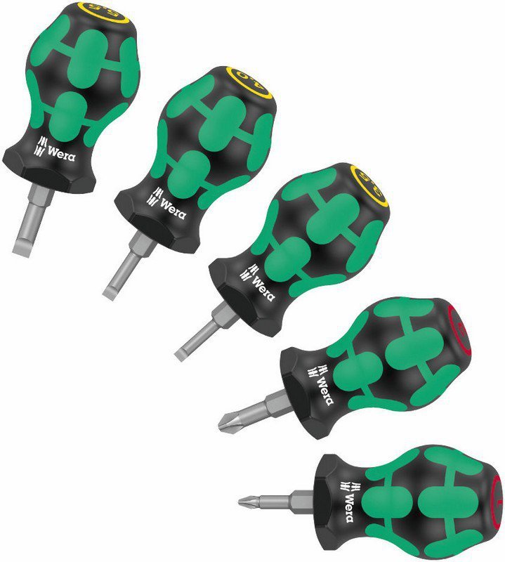 Wera Zestaw Wkrętaków Stubby Set 1, 5Szt. W05008870001 4013288212337