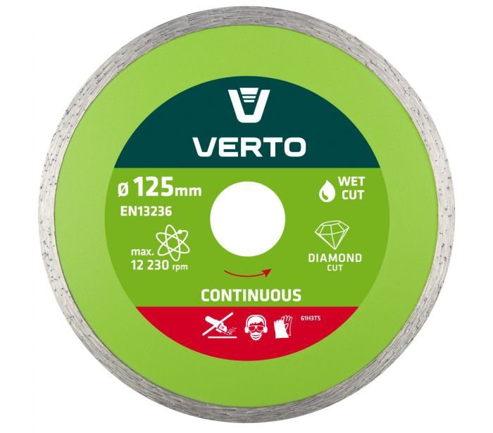 Verto Tarcza Diamentowa Gładka Do Glazury 125Mm T 61H3T5 5902062070821
