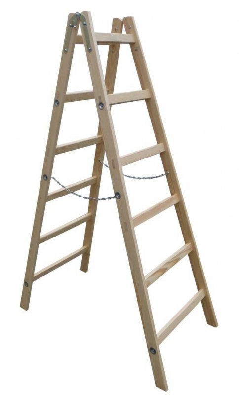 Drabex Drabina Aluminiowa Dwustronna 90Cm 3 Stopnie + Podest DR8003 5903052080035