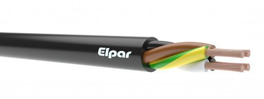 Elpar Przewód Ydyp 2X2,5 Biały 450/750V E314BF-YY002 5907559502427