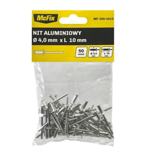 Mc Fix Nity Aluminiowe Op-50Szt 4.0*10Mm MF-300-4010 5908235753294
