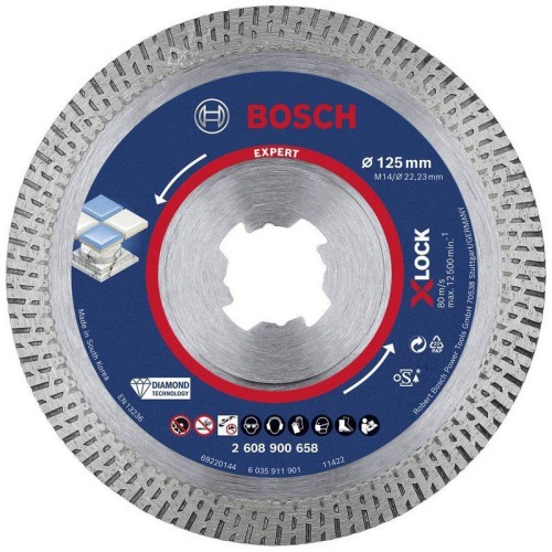 Bosch Tarcza Diamentowa Expert Hard Ceramic 125*1.4 X-Lock B 2608900658 4059952539935