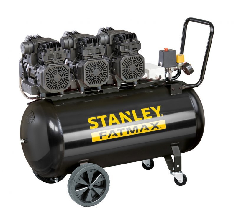 Stanley Kompresor Bezolejowy Fatmax Wyciszony 100L 8 Bar 4Km N/D STF081 8016738808728
