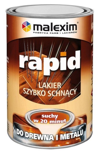 Malexim Szybkoschnący Bezbarwny Lakier Alkidowy Rapid Połysk 0.70L M/RAP.LAK0.7 5907596595000
