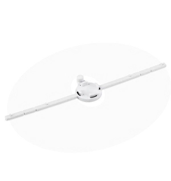 Air Roxy Kratka Wentylacyjna Z Żaluzją Mechaniczną Fi 80-150 Biały RX 02-368 5903351801690