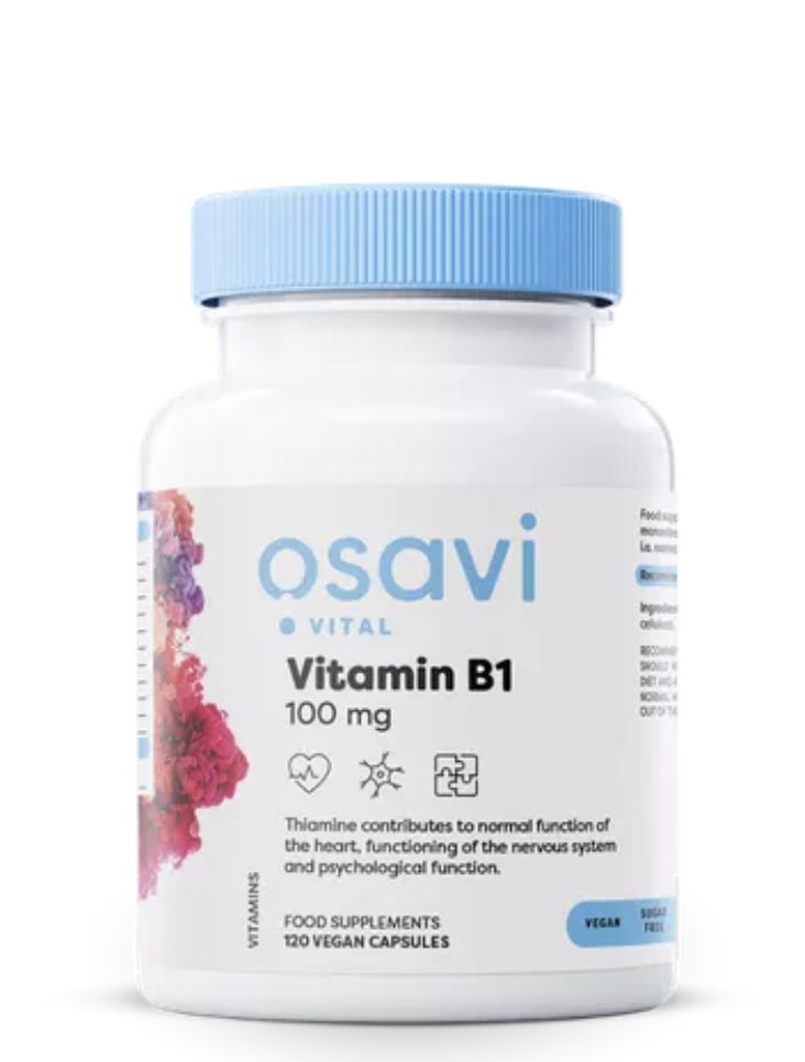 Osavi Witamina B1, 100 mg, 60 kapsułek roślinnych