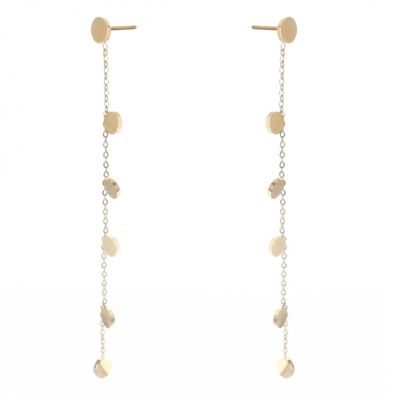 Kolczyki Ze Stali Chirurgicznej Pozłacane Kst3087Z