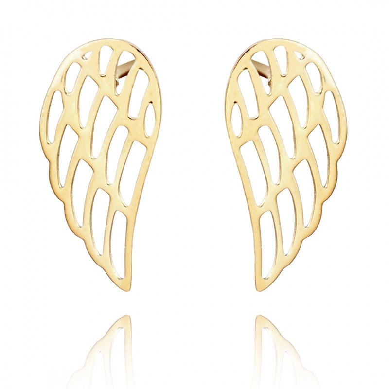 Kolczyki Ze Stali Szlachetnej Pozłacanej Kst3176