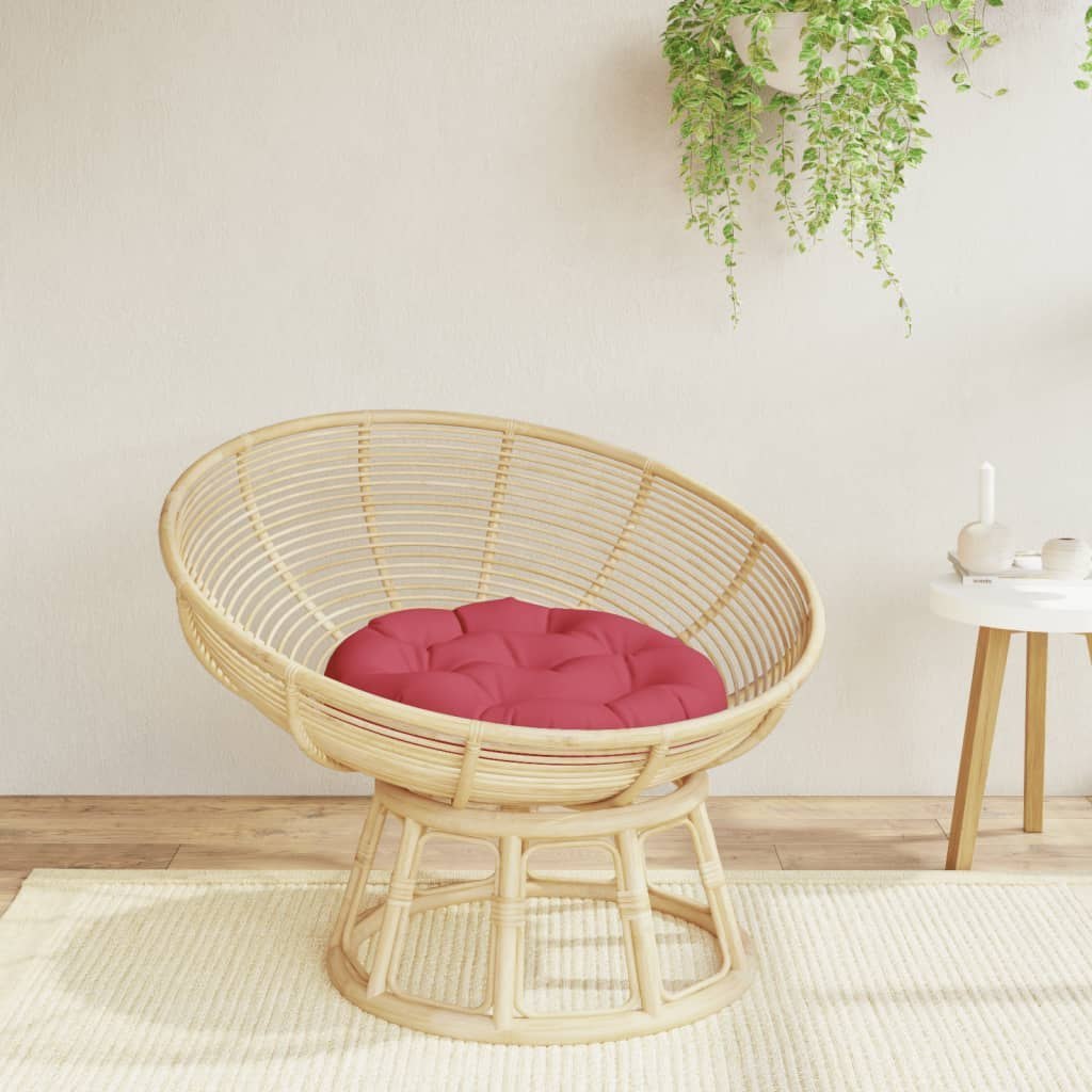 Okrągła poduszka, winna czerwień, Ø 60 x 11 cm, tkanina Oxford