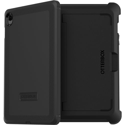 OtterBox Defender etui dla Samsung Galaxy Tab S9 FE, Odporne na wstrząsy etui z wbudowanym zabezpieczeniem ekranu,Dwukrotnie Przetestowany Zgodnie ze Standardami Wojskowymi, Czarne