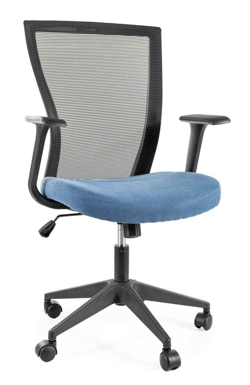 Fotel Obrotowy Q-328 Czarny / Niebieski