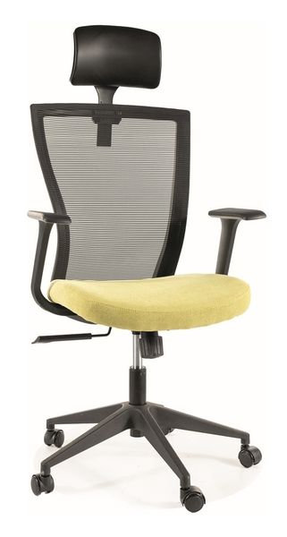 Fotel Obrotowy Q-328H Czarny / Zielony