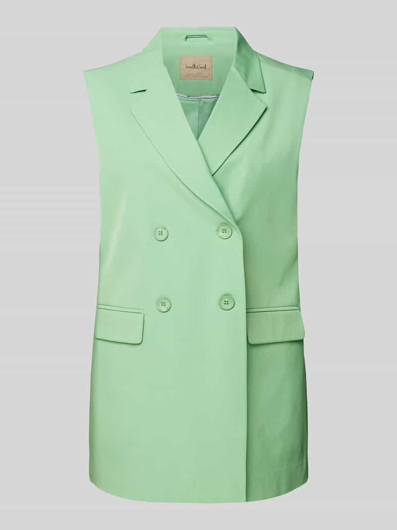 Kamizelka żakietowa z kołnierzem z połami