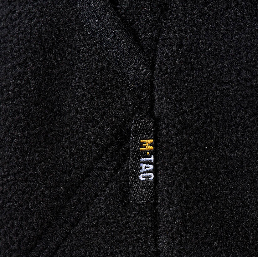M-Tac - Bluza męska Lite Microfleece Hoodie - Czarna - 20026002