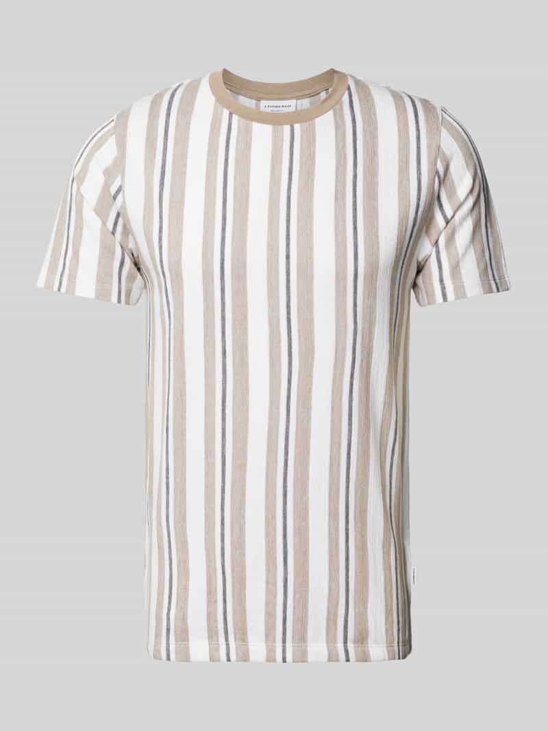 T-shirt o kroju relaxed fit ze wzorem w paski model ‘Towel striped’