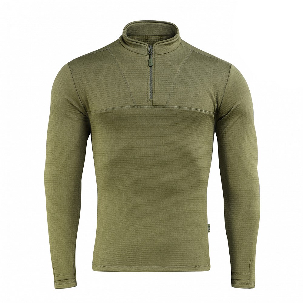 M-Tac - Koszulka Męska Termiczna z Długim Rękawem Delta Level 2 - Light Olive - 70002038