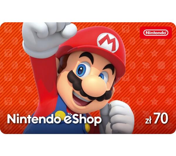 Doładowanie Nintendo eShop 70zł