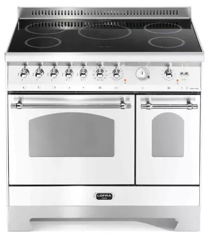 Kuchnia z płytą indukcyjną LOFRA DOLCEVITA 90 BIANCO PERLA RBPD96MFTE/5i/Chrome